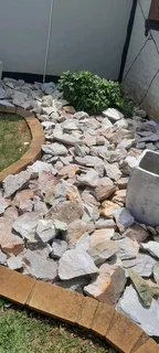 Dump rocks and crushed stones