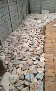Dump rocks and crushed stones