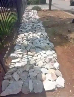 Dump rocks and crushed stones
