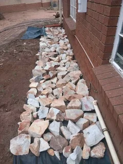 Dump rocks and crushed stones