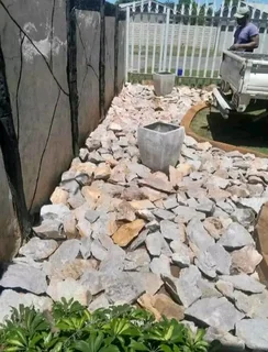 Dump rocks and crushed stones
