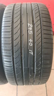 245/40 R17 used tyres and more.call/whatsapp Enzo 0783455713