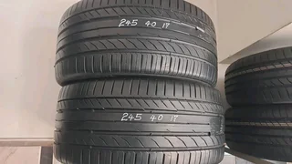 235/55 R18 used tyres in mint condition. Call /WhatsApp Enzo 0783455713