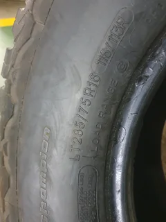 285 75 16.BFGOODRICH ALL TERRAIN KO2