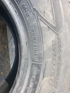 265 70 16.GOODYEAR WRANGLER A/T BRAND NEW