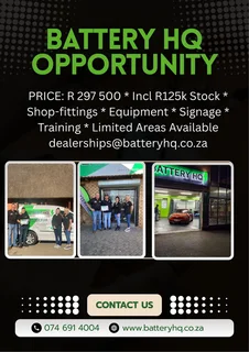 New Battery HQ Dealer Opportunity Avaialble