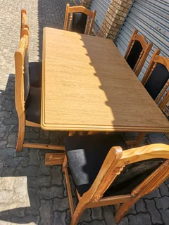 Solid dinning table and chairs