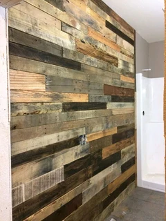 Rustic pallet cladding
