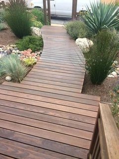 Wooden decking
