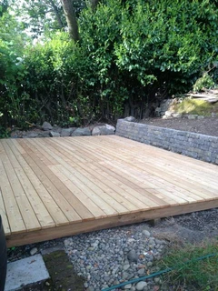 Wooden decking
