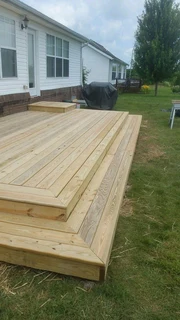 Wooden decking