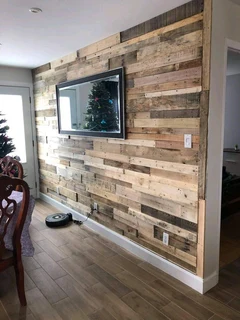 Pallet wall cladding