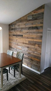 Rustic pallet cladding