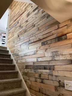 Rustic pallet cladding