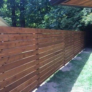 wooden fencing