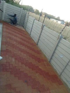 Brick paving and tar surfacing