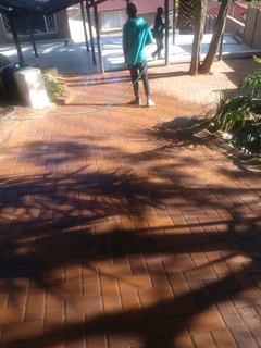 Brick paving and tar surfacing