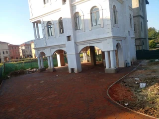 Brick paving and tar surfacing