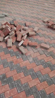Brick paving and tar surfacing