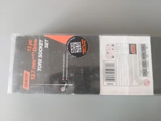 Grip 12 pc 12.7mm(half inch )Torx  and E- Socket Set