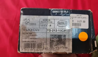 Cobra Tudor TD-212-15cp pillar taps 1/bsp 15mm chrome  sold as a set