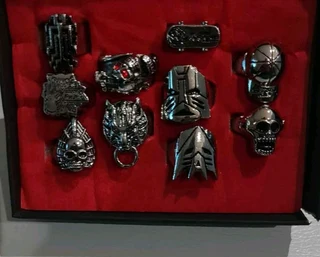 Transformers stainless steel collectable ring set with box