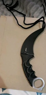 Karmbit knife in silver and purple