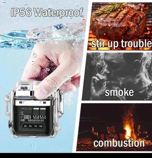 Dual Arc USB Charging Waterproof With emergency Light Lighter