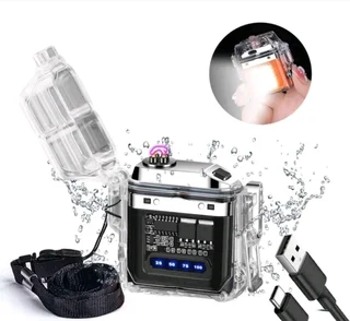Dual Arc USB Charging Waterproof With emergency Light Lighter