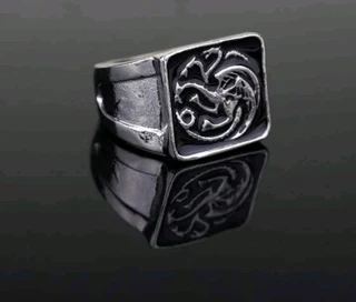 Game Of Thrones DireWolf &amp; Targareyn Stainless Steel Rings Read Ad For Pricing/Sizes