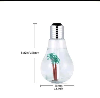 Humidifier Bulb 400ml capacity usb defuser with a  palm tree experience