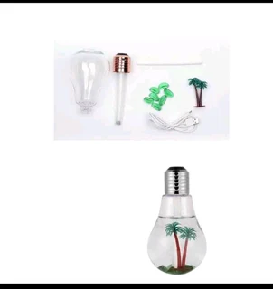 Humidifier Bulb 400ml capacity usb defuser with a  palm tree experience