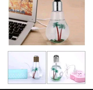 Humidifier Bulb 400ml capacity usb defuser with a  palm tree experience
