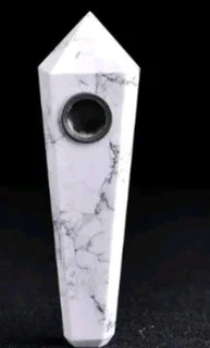 Quartz smoking pipe with mesh collectable