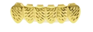 Grilz set color Gold & Silver sandblasted