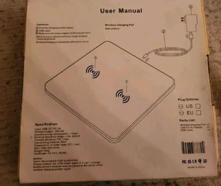 Dual cherry wood wireless charger output 10w