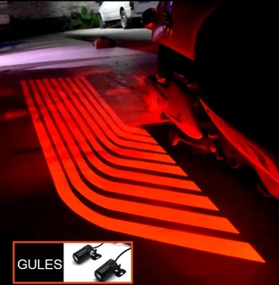 Angel wings under car projector lights universal red color only