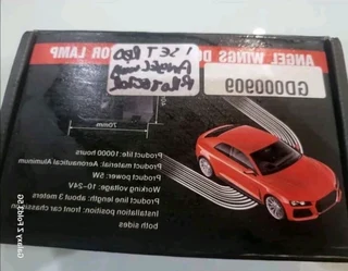 Angel wings under car projector lights universal red color only