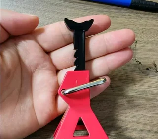 Simulation  jack for Rc  cars  3 ton height adjustable  sold as a set in red