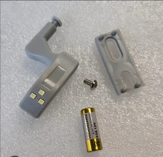 cabinet hinge LED light, designed to illuminate the inside of cabinets when opened