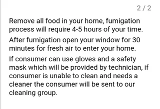 Bedbug and cocoroach control