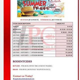 Tshenolo pest control and Cleaning