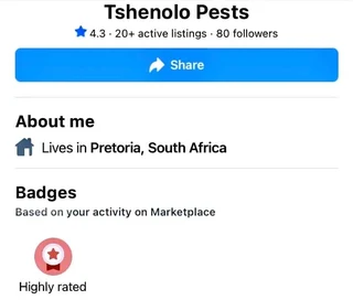tshenolo Pest control services