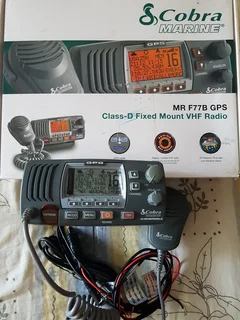 Cobra Marine MR F77B GPS class-D fixed mount VHF Radio