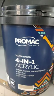 Paint Promac WALL COAT 4IN1 20L Absolute Emulsion Wall Paint  (20 L) - R750 sells for R1299 at Makro