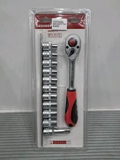 12 PC gedore socket set with ratchet new R800