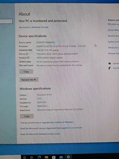 Lenovo all in one PC core i5  500GB hd/4GB Ram R2000