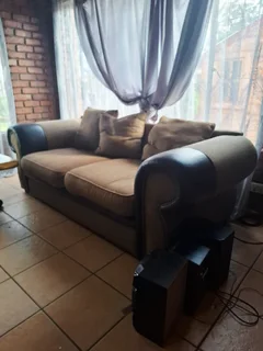 Brown two seater Couch (Deep seater)