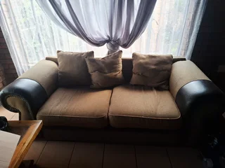 Brown two seater Couch (Deep seater)