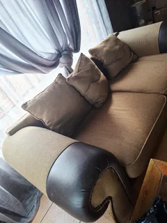Brown two seater Couch (Deep seater)
